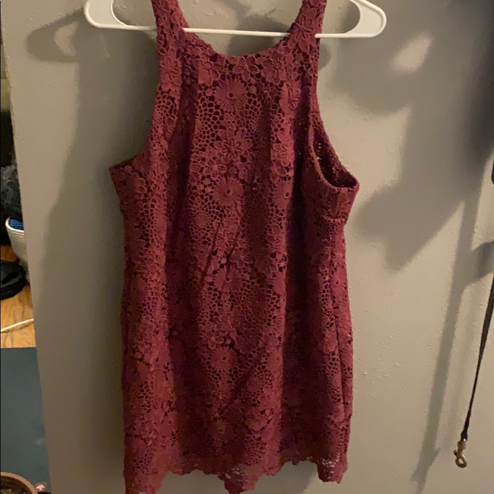 Burgundy WAYF Dress